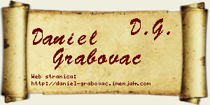 Daniel Grabovac vizit kartica